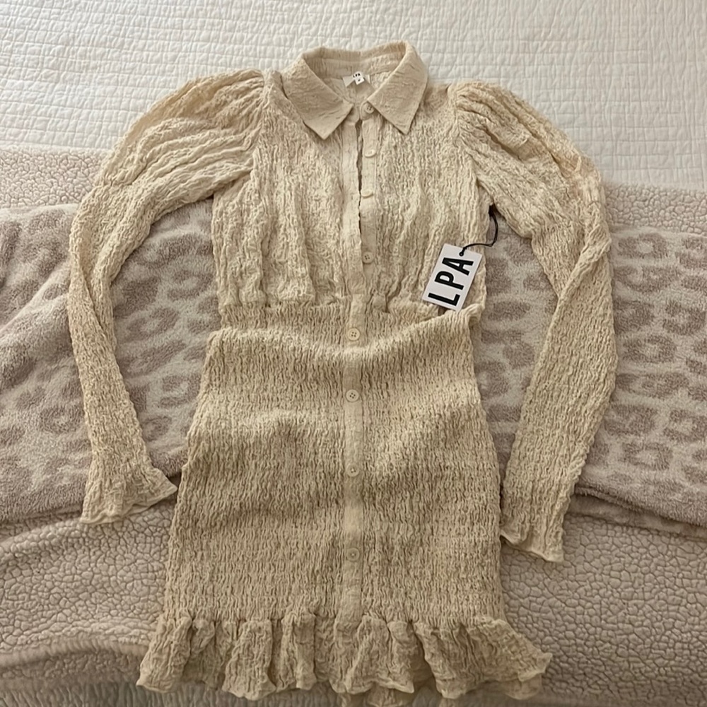 LPA button down dress